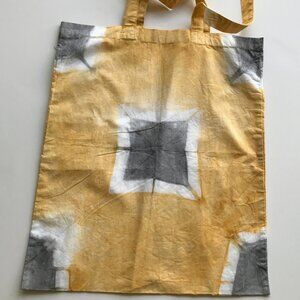 Hand-Dyed Cotton Tote Bag: Shopping or Travel